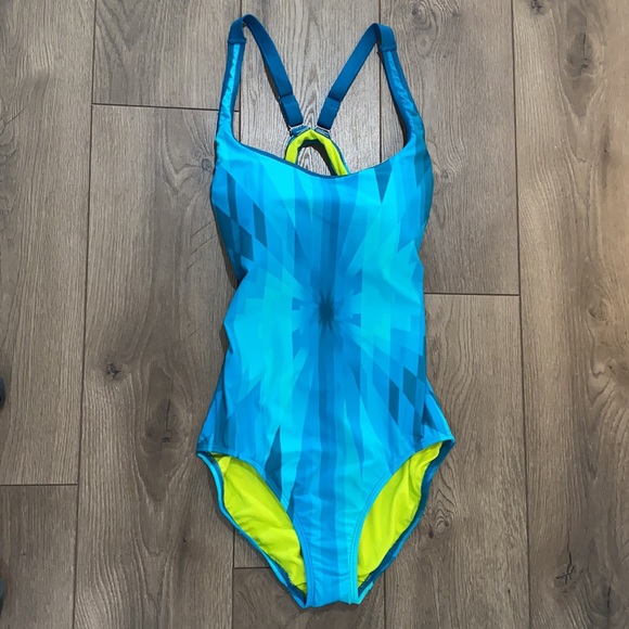 Title nine Other - Title nine blue starburst one piece swimsuit sz L